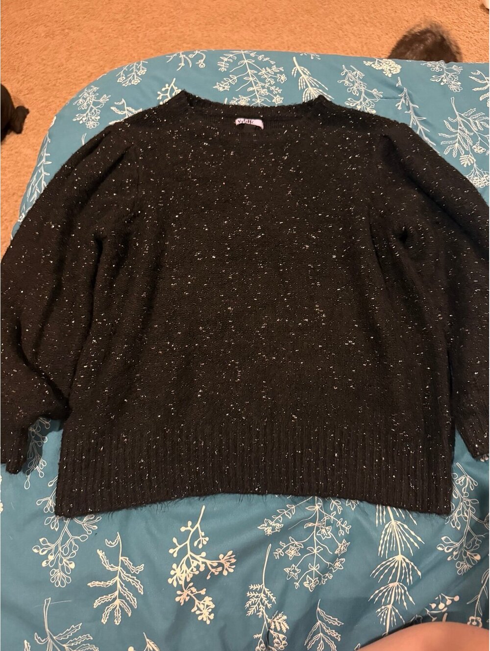 Black XL sparkly sweater
